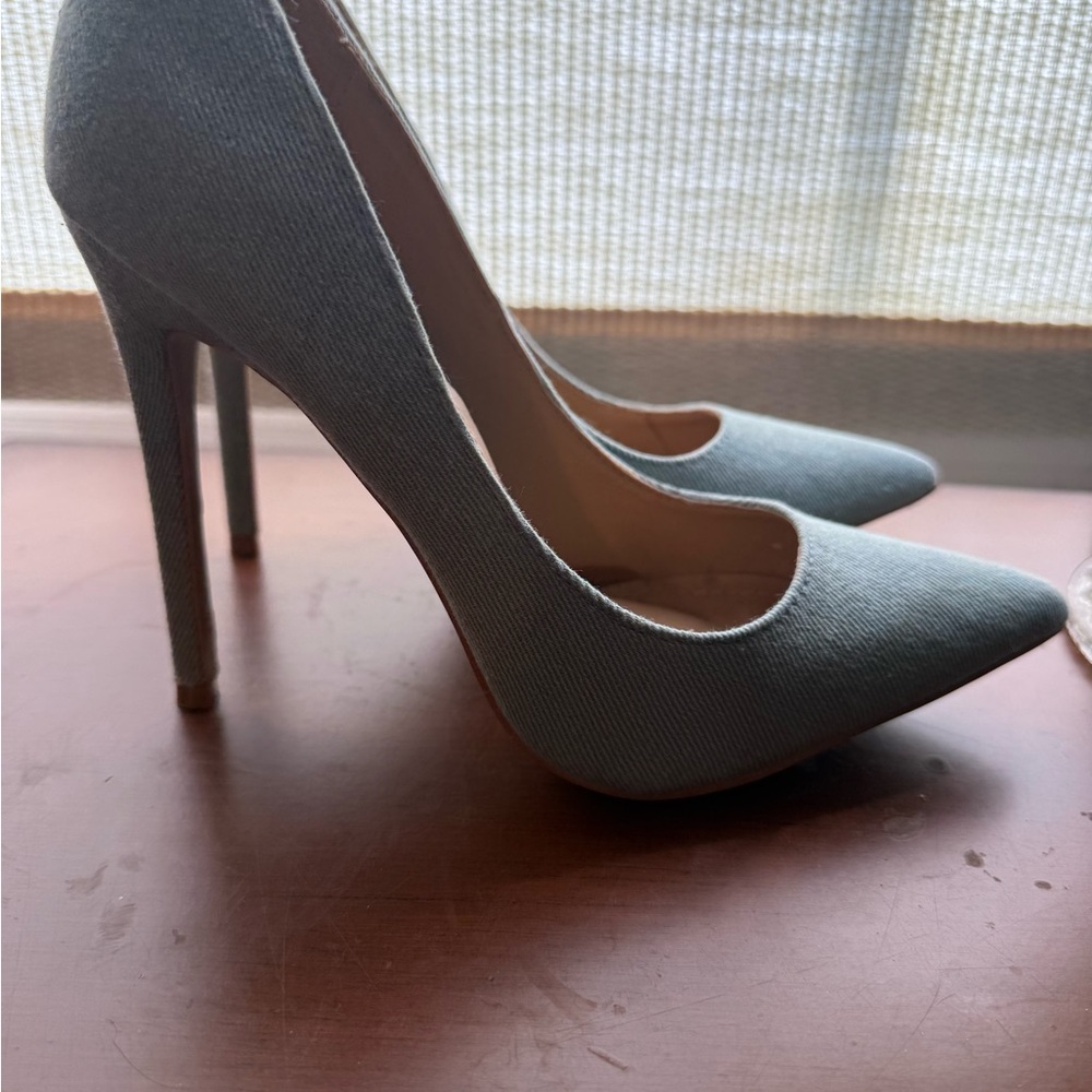Light denim  Women's Pointed Stiletto heels